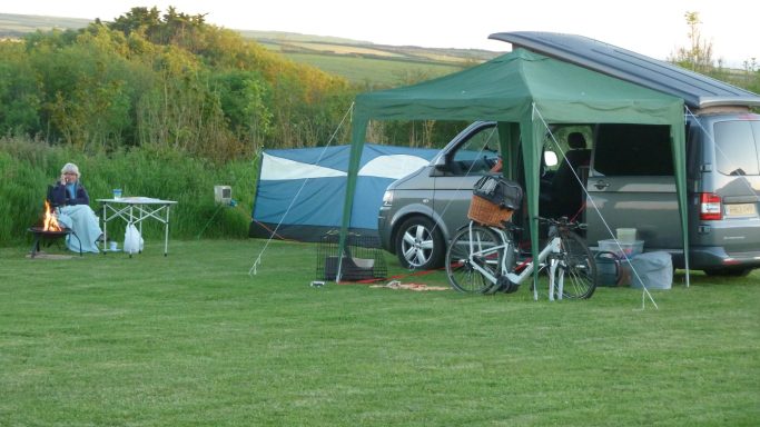 Camping at Cheristow