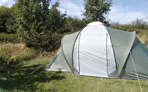 Tent at Higher Cheristow Campsite